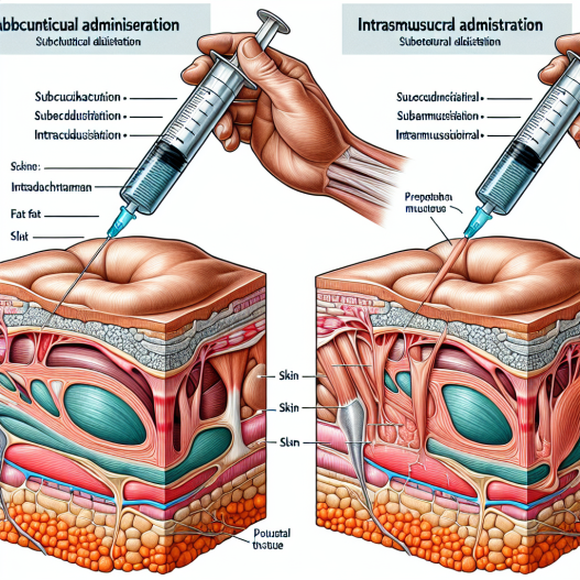 Subcutaneous vs intramuscular administration of mibolerone
