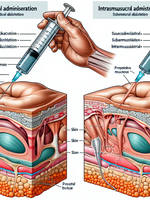 Subcutaneous vs intramuscular administration of mibolerone