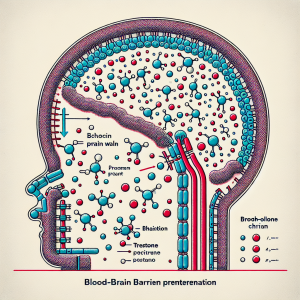 Blood-brain barrier penetration of trestolone acetato