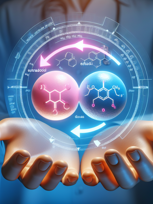 Estradiol management during halotestin use