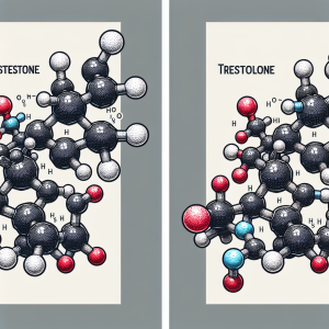 Free testosterone levels and trestolone
