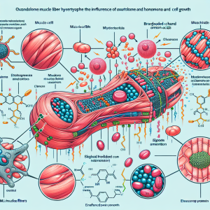 Muscle fiber hypertrophy with oxandrolone