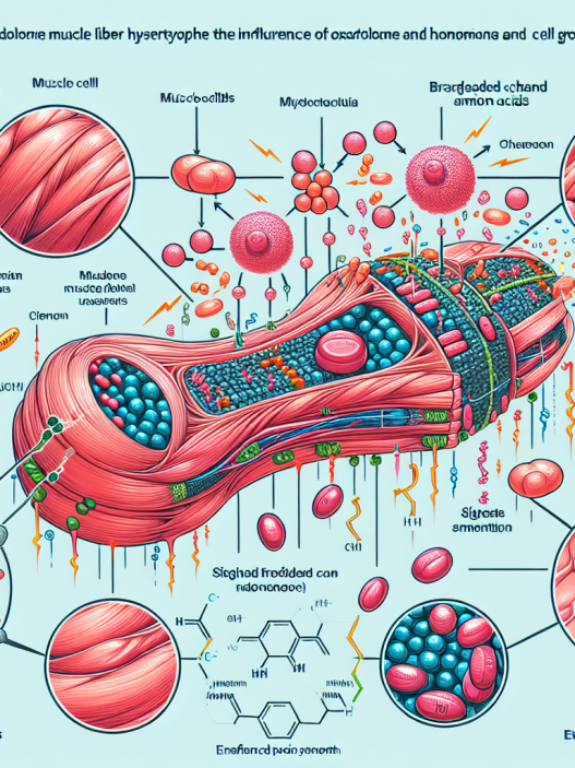 Muscle fiber hypertrophy with oxandrolone
